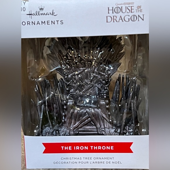 Hallmark Iron Throne Christmas Ornament House of the Dragon Game of Thrones GOT - Picture 1 of 1